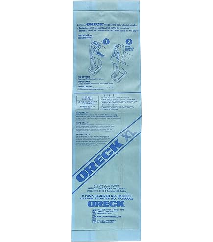 Amazon.com: Oreck Commercial PK80009 Disposable Vacuum Bags XL